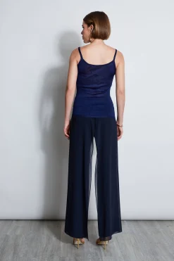 Elie Tahari Tops & Sweaters-Metallic Knit Cami GALAXYNAVY