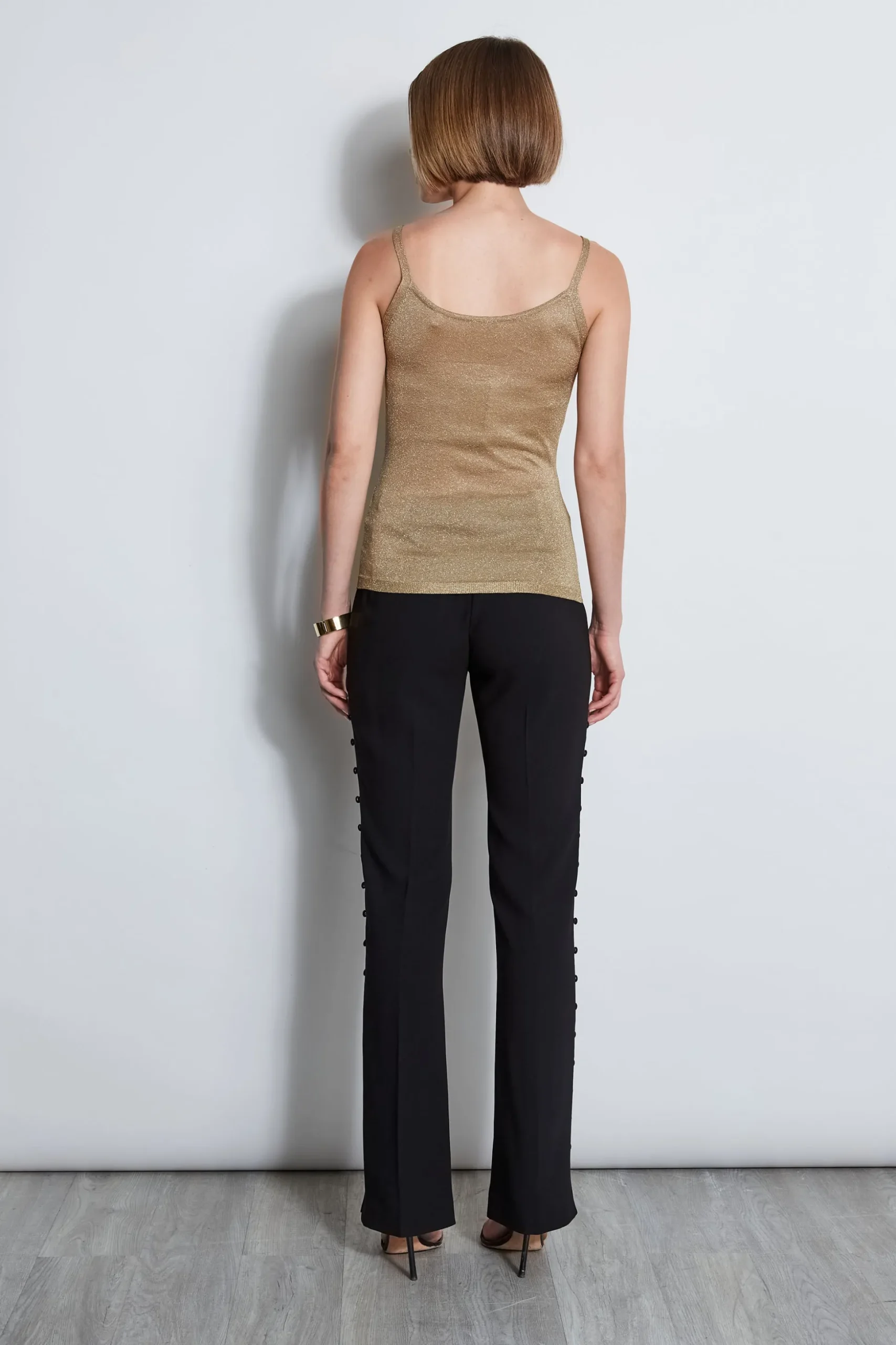 Elie Tahari Tops & Sweaters-Metallic Knit Cami BRONZE