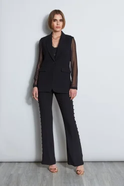 Elie Tahari Tops & Sweaters|Suiting-Metallic Knit Cami BLACK