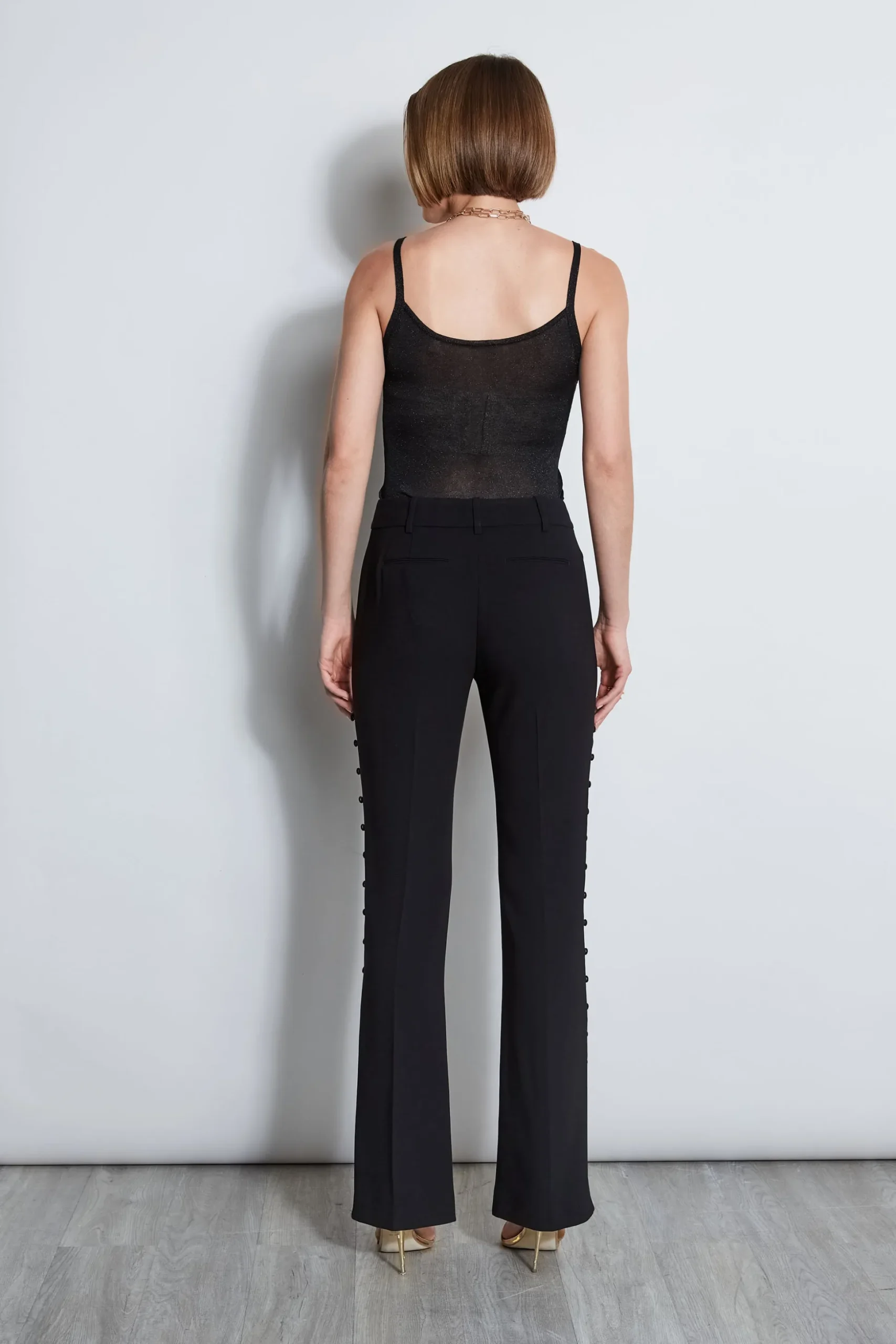 Elie Tahari Tops & Sweaters|Suiting-Metallic Knit Cami BLACK