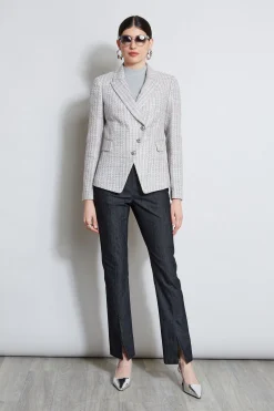 Elie Tahari Jackets & Blazers-Metallic Tweed 3 Button Blazer MULTI