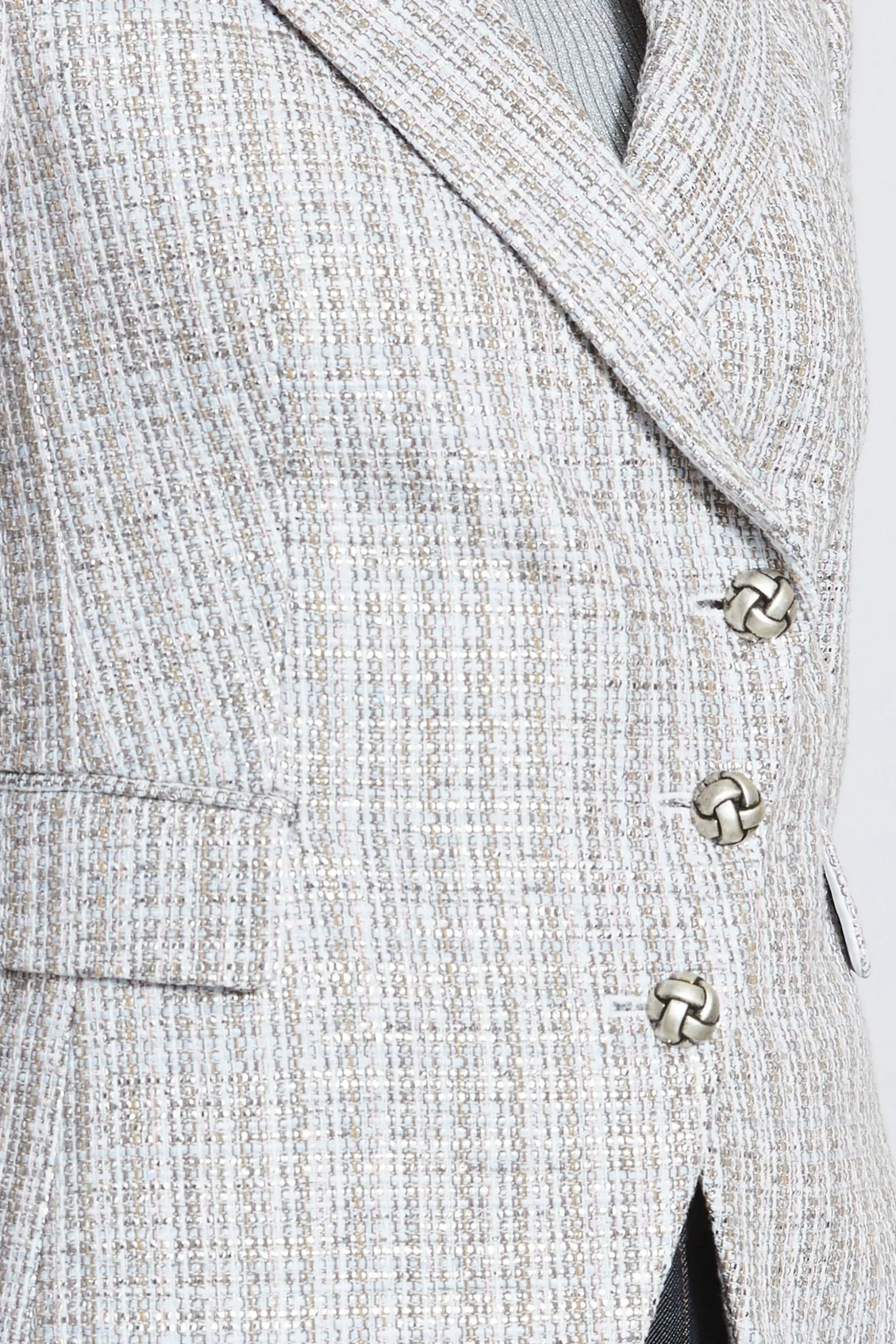 Elie Tahari Jackets & Blazers-Metallic Tweed 3 Button Blazer MULTI
