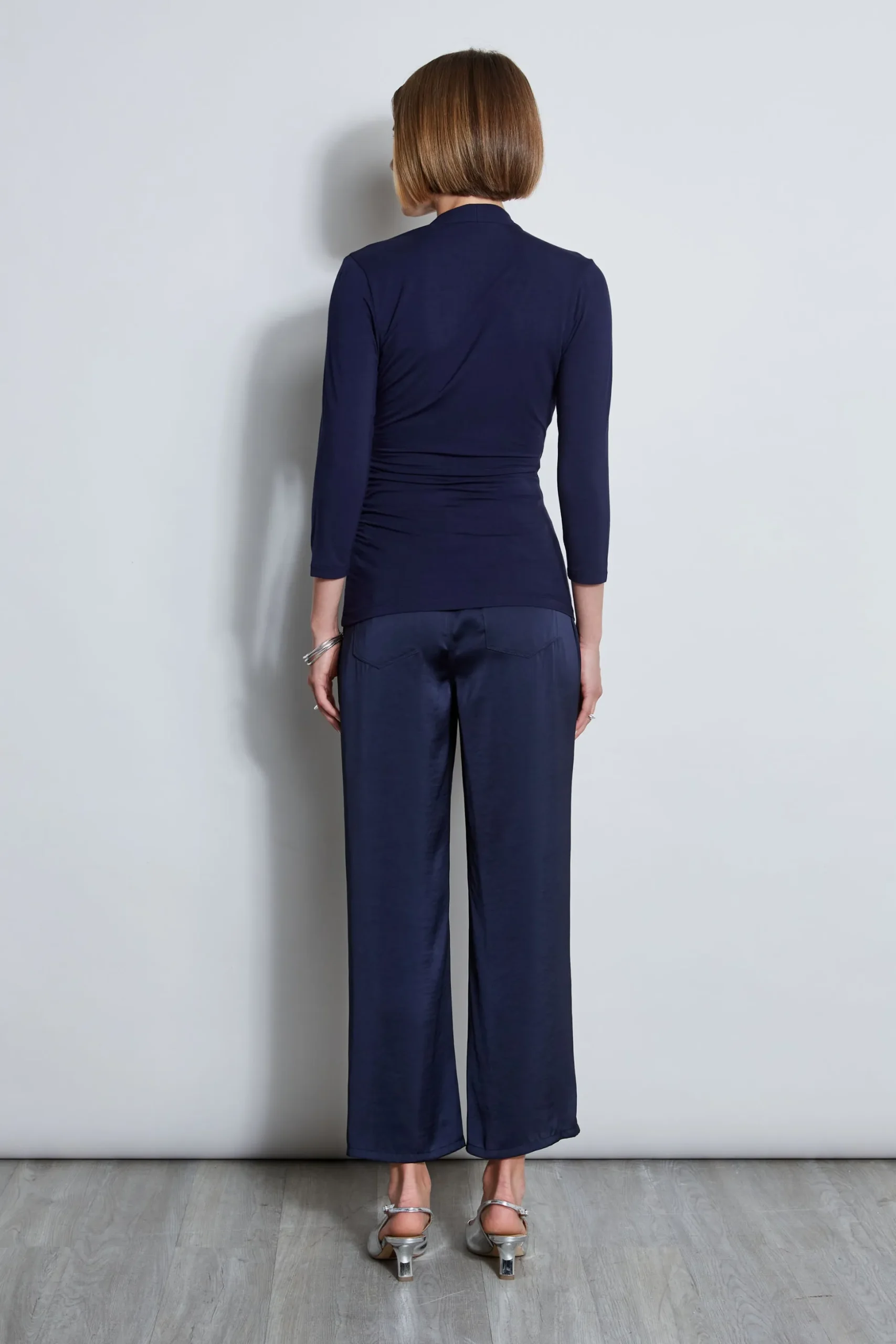 Elie Tahari Tops & Sweaters-Mock Wrap Knit STARGAZER