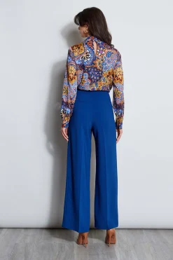 Elie Tahari Tops & Sweaters-Night Garden Silk Draped Shirt NIGHTGARDENPRINT