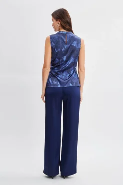 Elie Tahari Tops & Sweaters-Night Shadow Silk Top MULTI