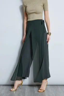 Elie Tahari Bottoms-Overlay Pant CAMOUFLAGE