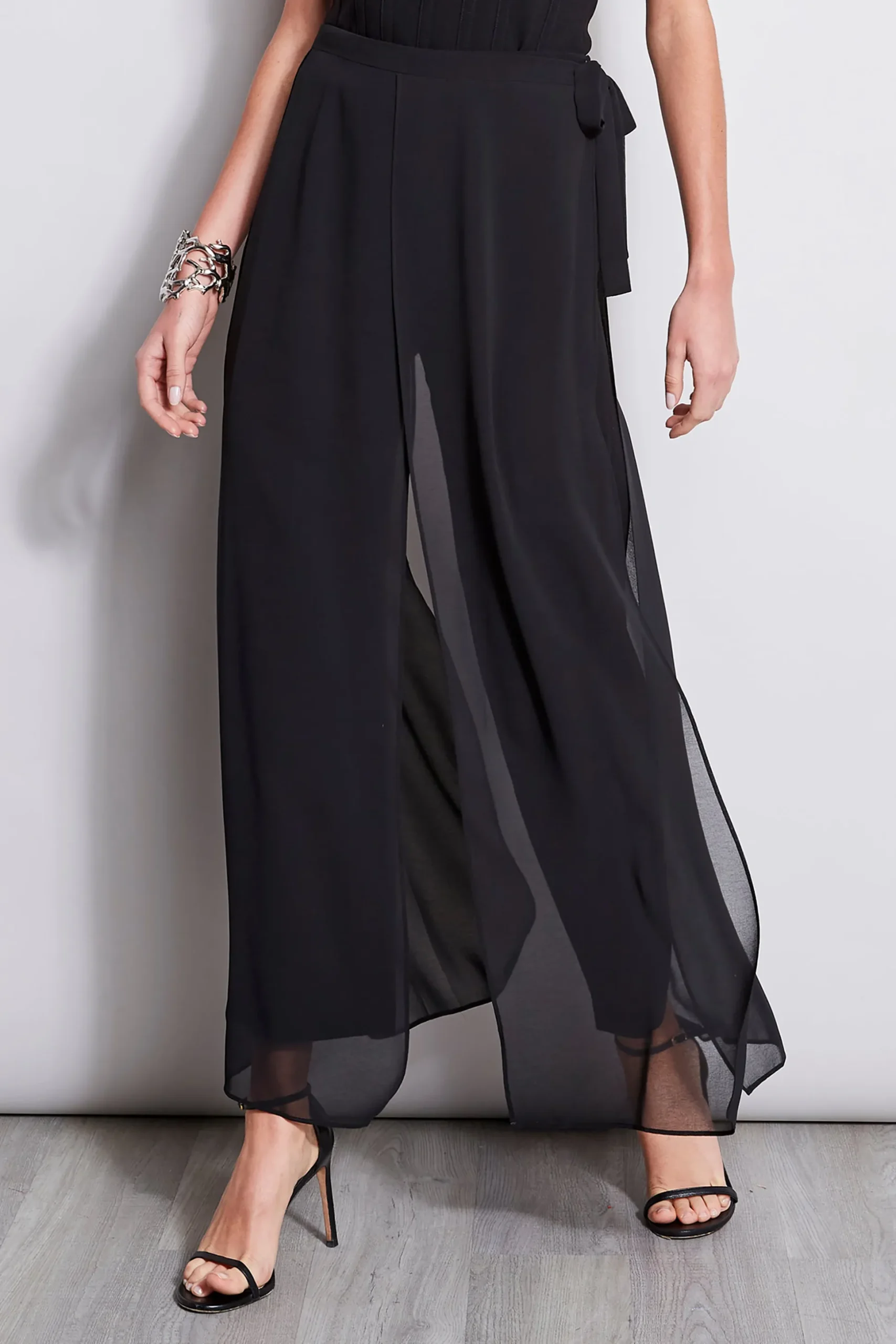 Elie Tahari Bottoms-Overlay Pant BLACK
