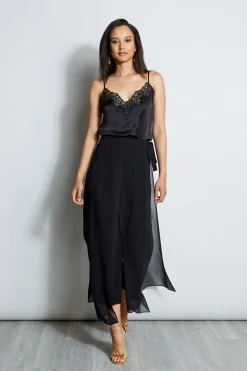 Elie Tahari Bottoms-Overlay Pant BLACK