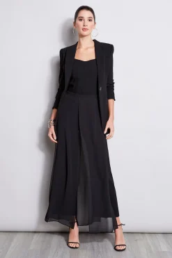 Elie Tahari Bottoms-Overlay Pant BLACK