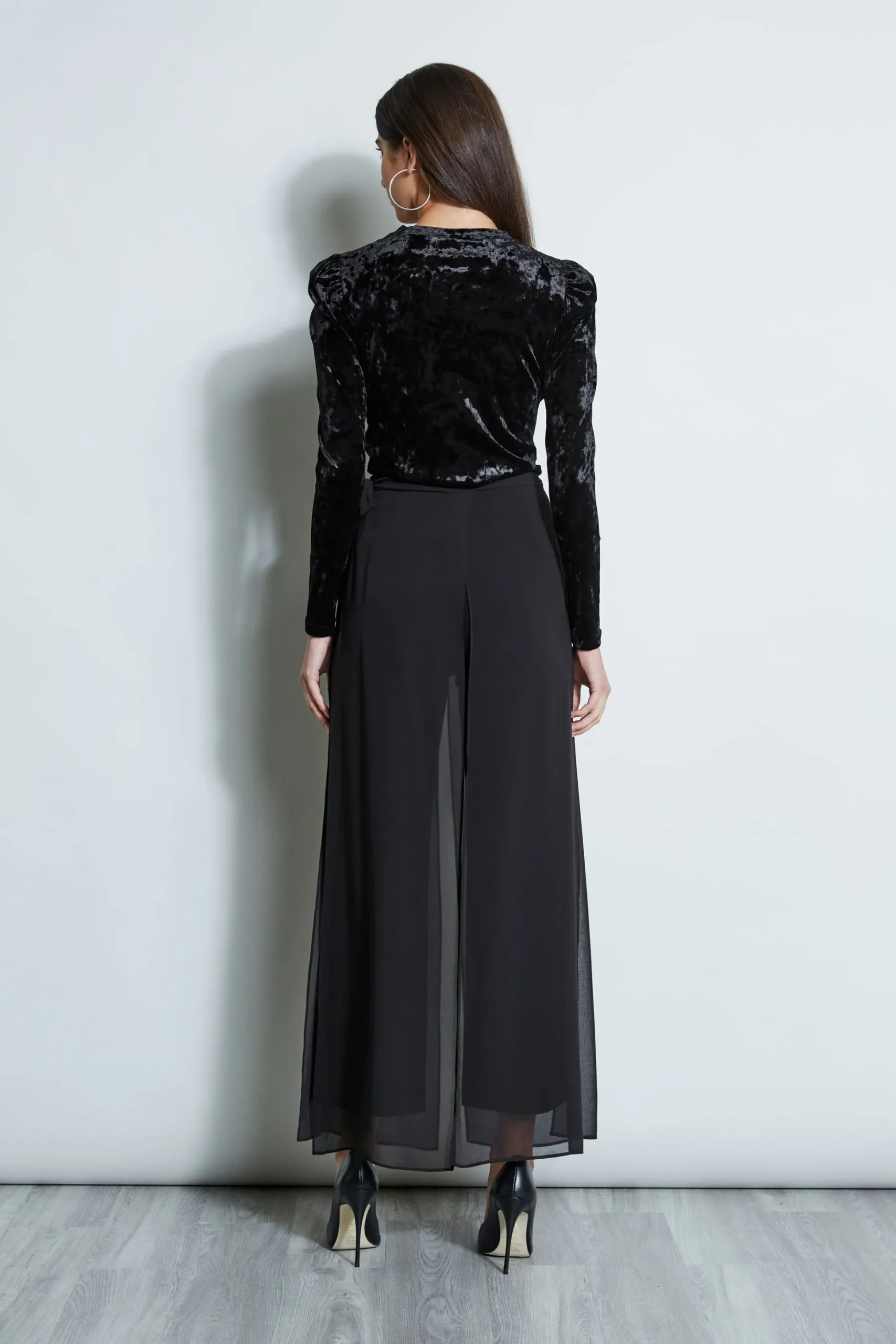 Elie Tahari Bottoms-Overlay Pant BLACK