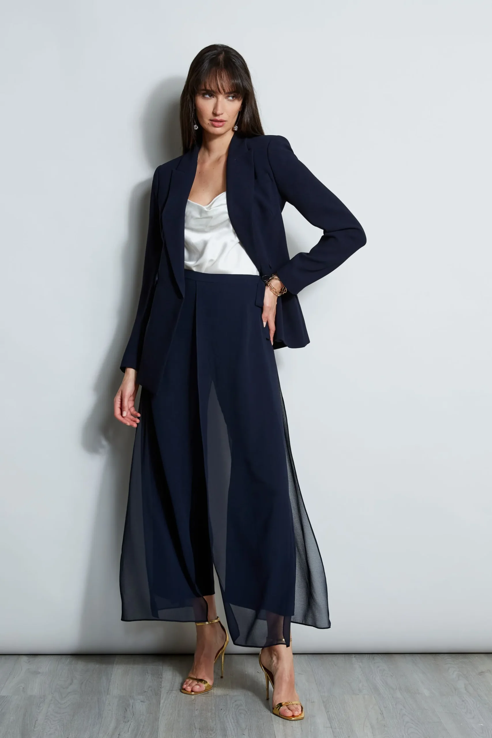 Elie Tahari Bottoms-Overlay Pant STARGAZER