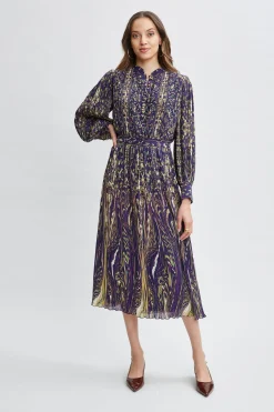 Elie Tahari Dresses & Jumpsuits-Paisley Midi Dress STERLINGPALACEPRINT