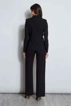 Elie Tahari Jackets & Blazers|Suiting-Panel Single Button Blazer BLACK