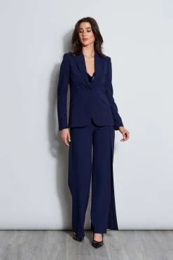 Elie Tahari Jackets & Blazers|Suiting-Panel Single Button Blazer GALAXYNAVY