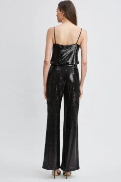 Elie Tahari Tops & Sweaters-Pave Sequin Cami BLACK