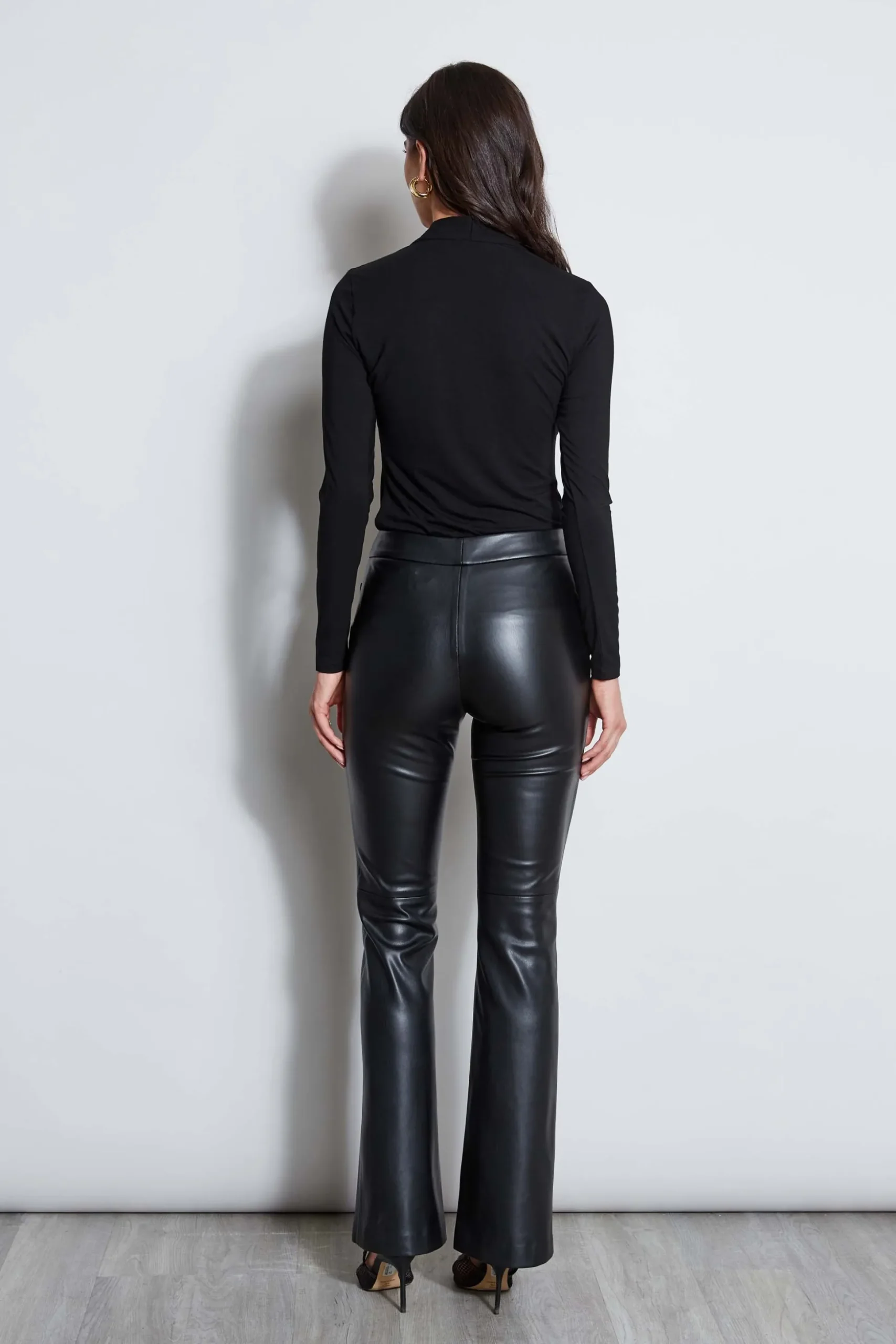 Elie Tahari Tops & Sweaters-Pleated Neck Knit BLACK