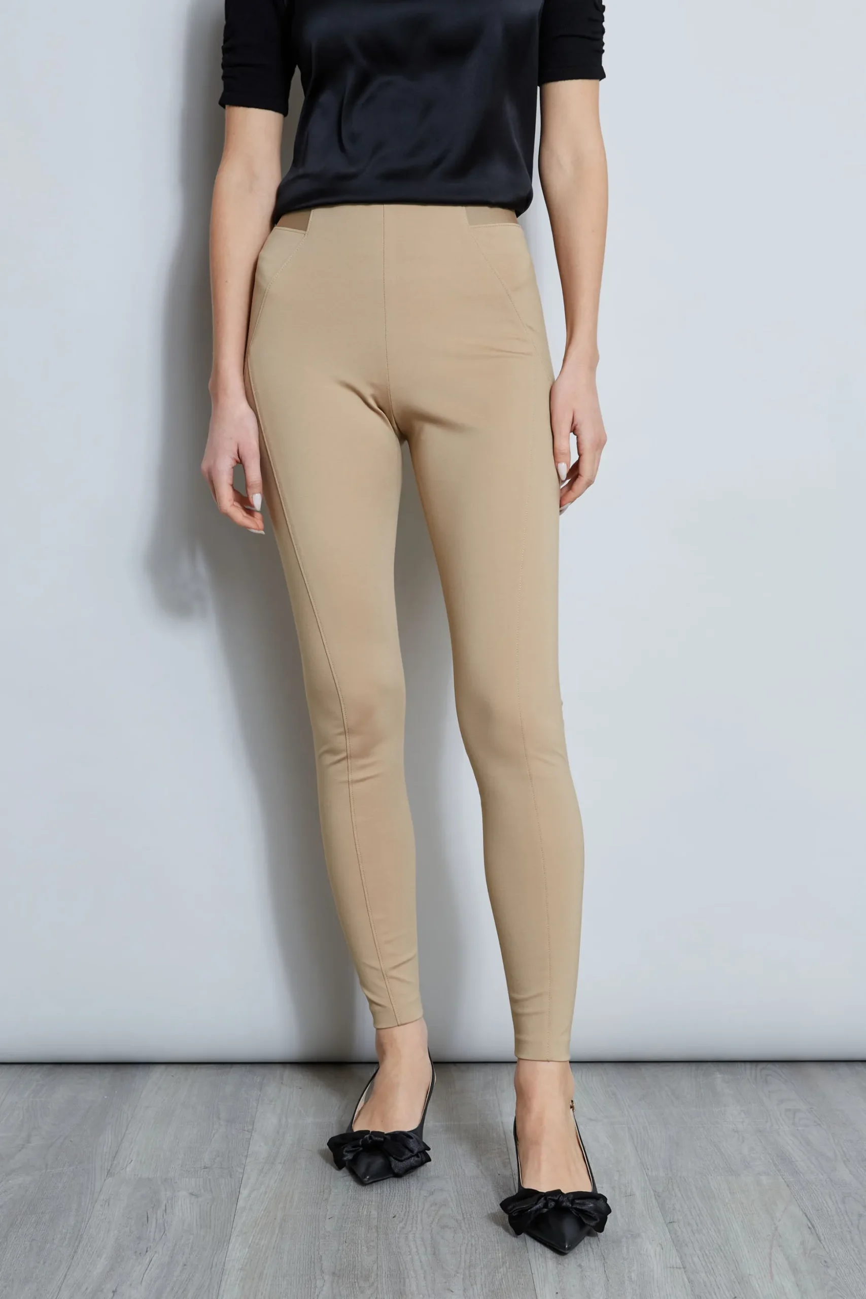 Elie Tahari Bottoms-Ponte Legging SANDCASTLE
