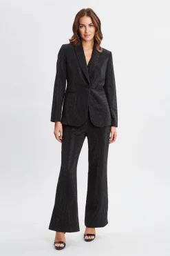 Elie Tahari Jackets & Blazers|Suiting-Rhinestone Embellished Blazer Noir
