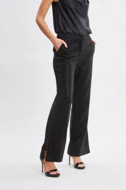 Elie Tahari Bottoms|Suiting-Rhinestone Embellished Pants Noir