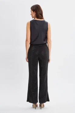 Elie Tahari Bottoms|Suiting-Rhinestone Embellished Pants Noir