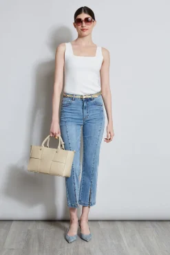 Elie Tahari Tops & Sweaters-Rib Detail Sweater Tank FOAM