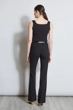 Elie Tahari Tops & Sweaters-Rib Detail Sweater Tank BLACK