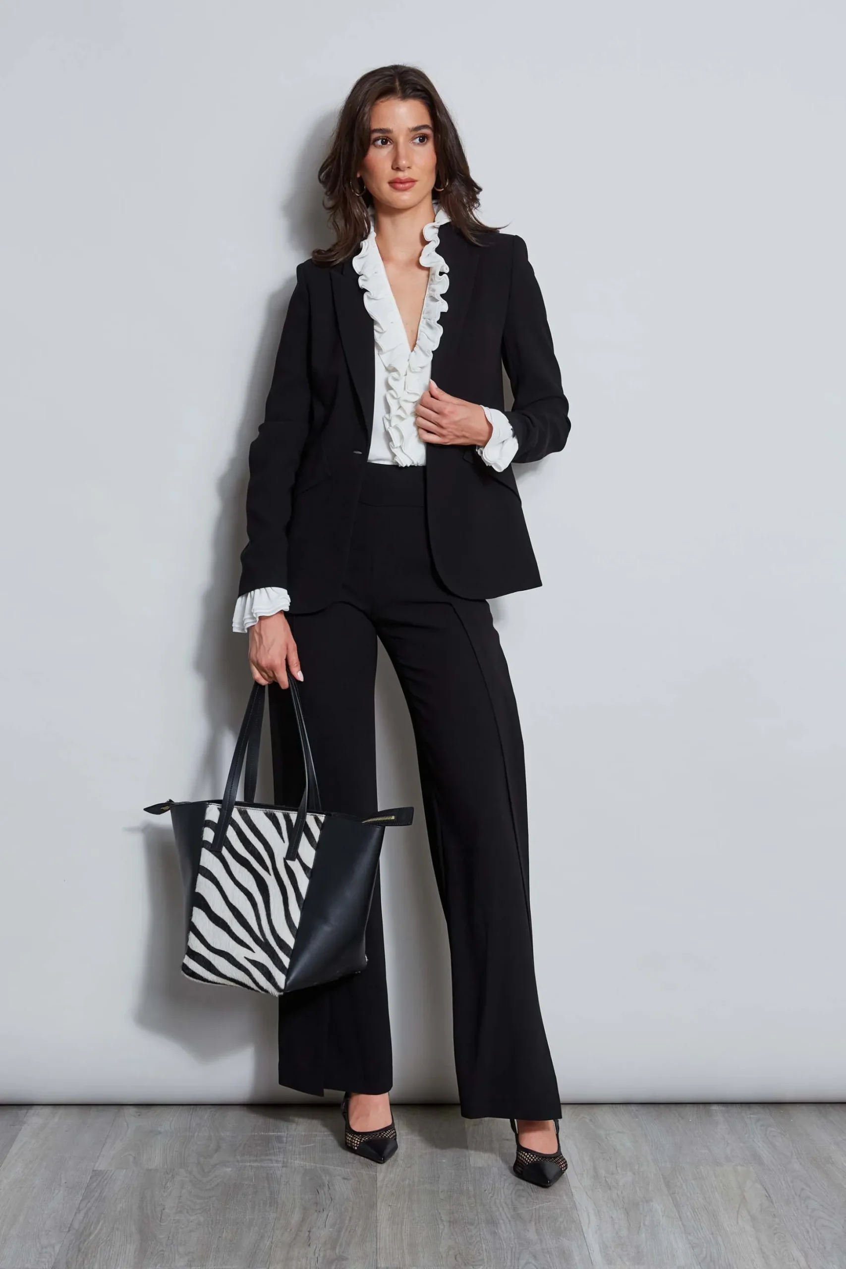 Elie Tahari Tops & Sweaters-Ruffle Silk Shirt FRESHPEARL