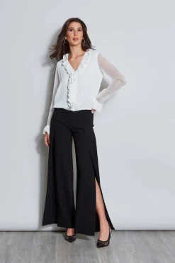Elie Tahari Tops & Sweaters-Ruffle Silk Shirt FRESHPEARL