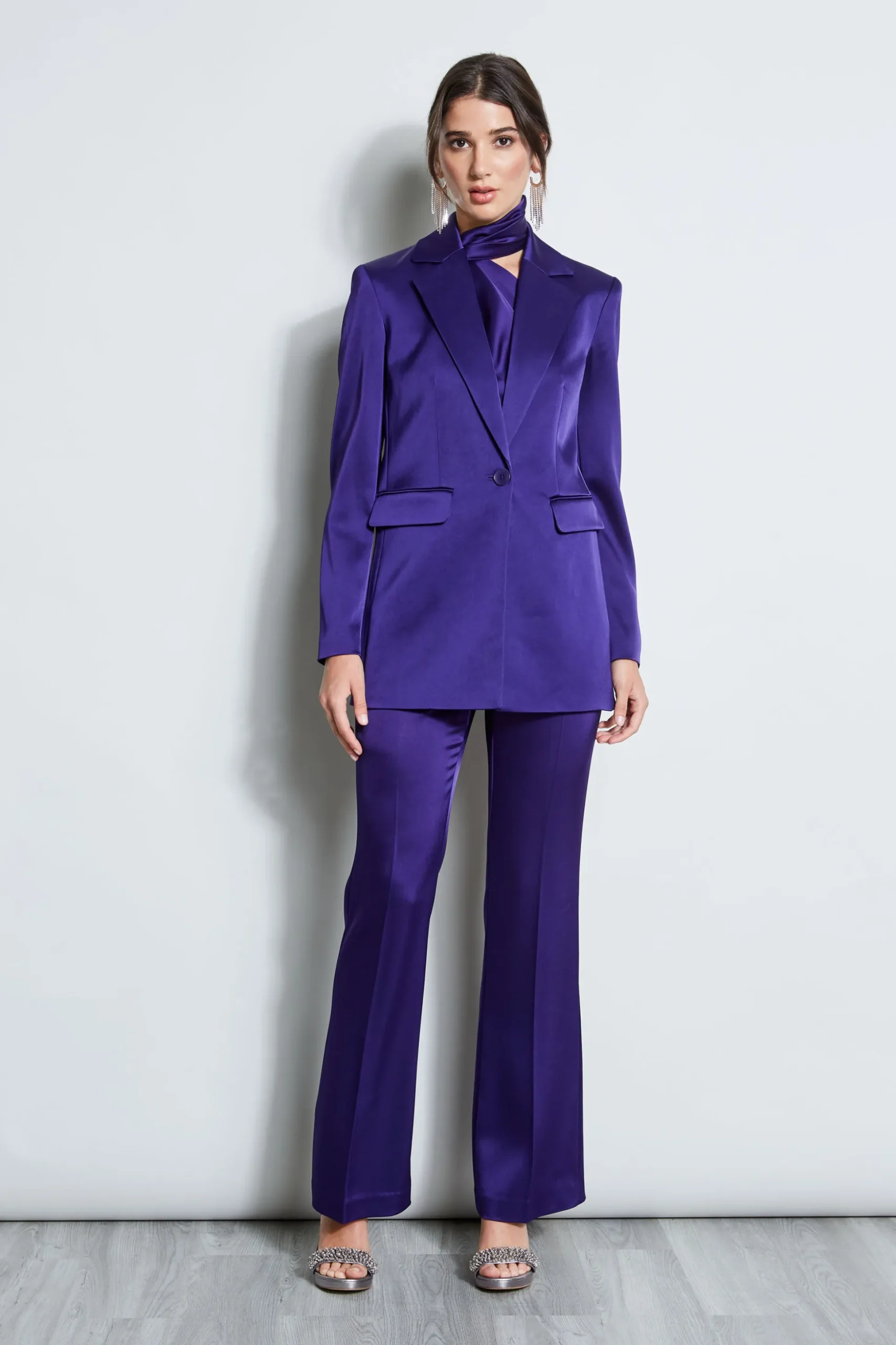 Elie Tahari Jackets & Blazers-Satin Boyfriend Blazer WINTERPLUM
