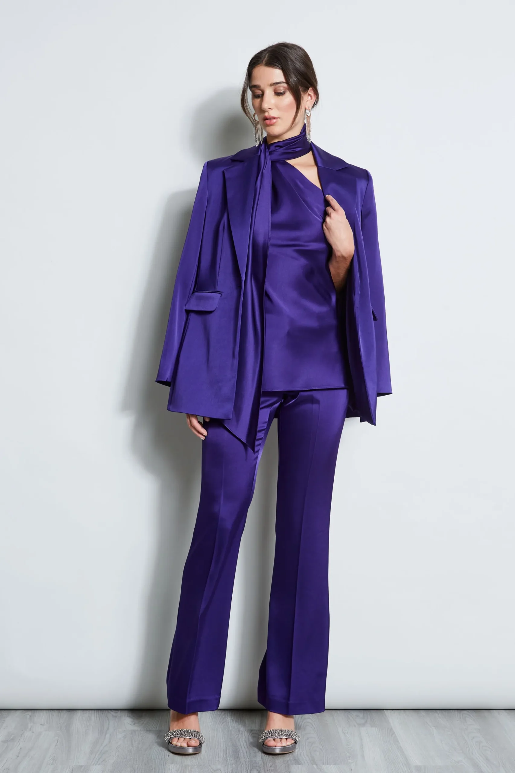 Elie Tahari Jackets & Blazers-Satin Boyfriend Blazer WINTERPLUM