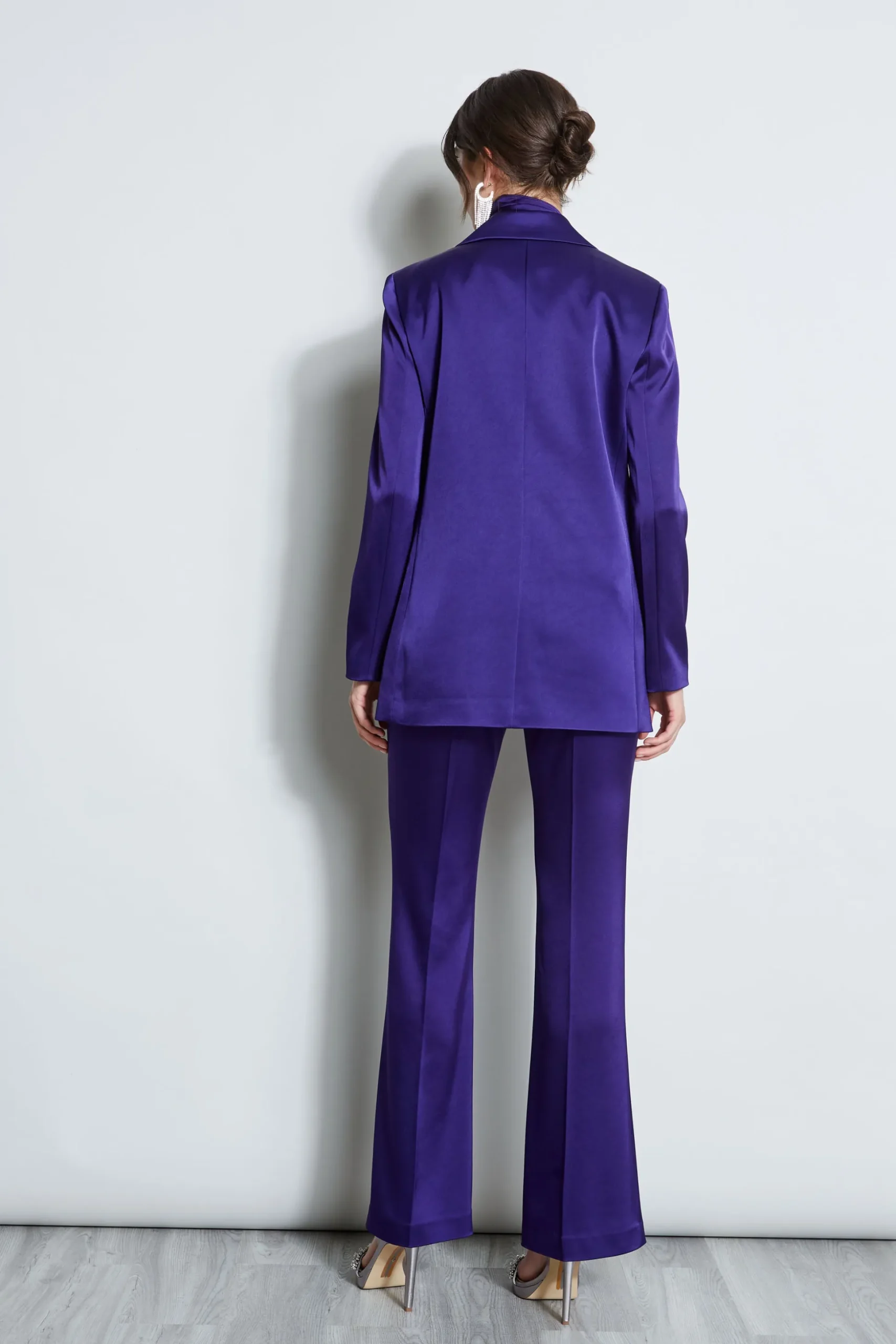 Elie Tahari Jackets & Blazers-Satin Boyfriend Blazer WINTERPLUM