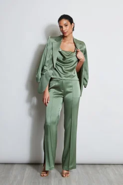 Elie Tahari Tops & Sweaters-Satin Cowl Cami TUSCANOLIVE