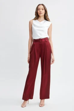 Elie Tahari Tops & Sweaters-Satin Crystal Cowl Top FOAM-NICKEL