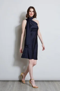 Elie Tahari Dresses & Jumpsuits|Short Dresses-Satin Scarf Dress STARGAZER