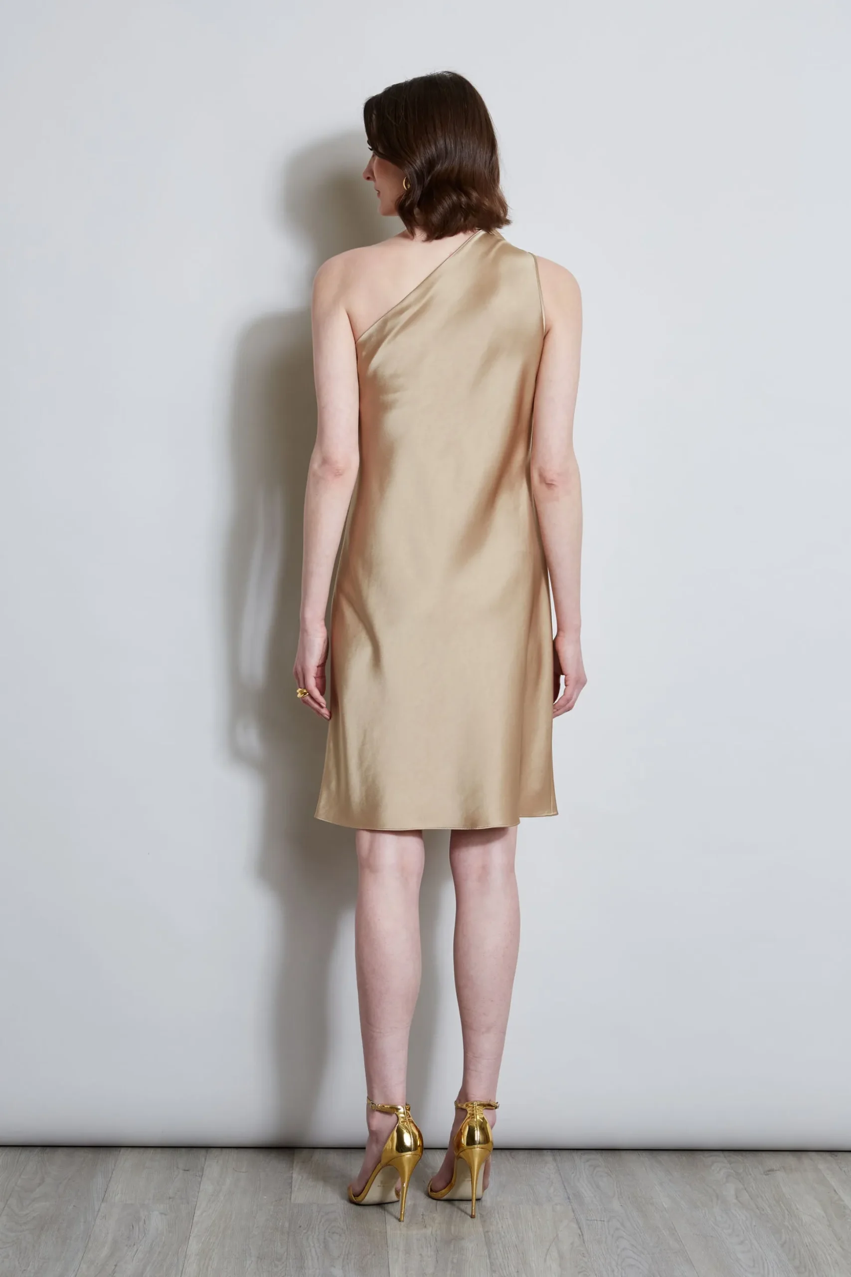Elie Tahari Dresses & Jumpsuits|Short Dresses-Satin Scarf Dress SANDCASTLE