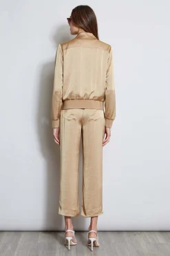 Elie Tahari Jackets & Blazers-Satin Utility Pocket Jacket SANDCASTLE