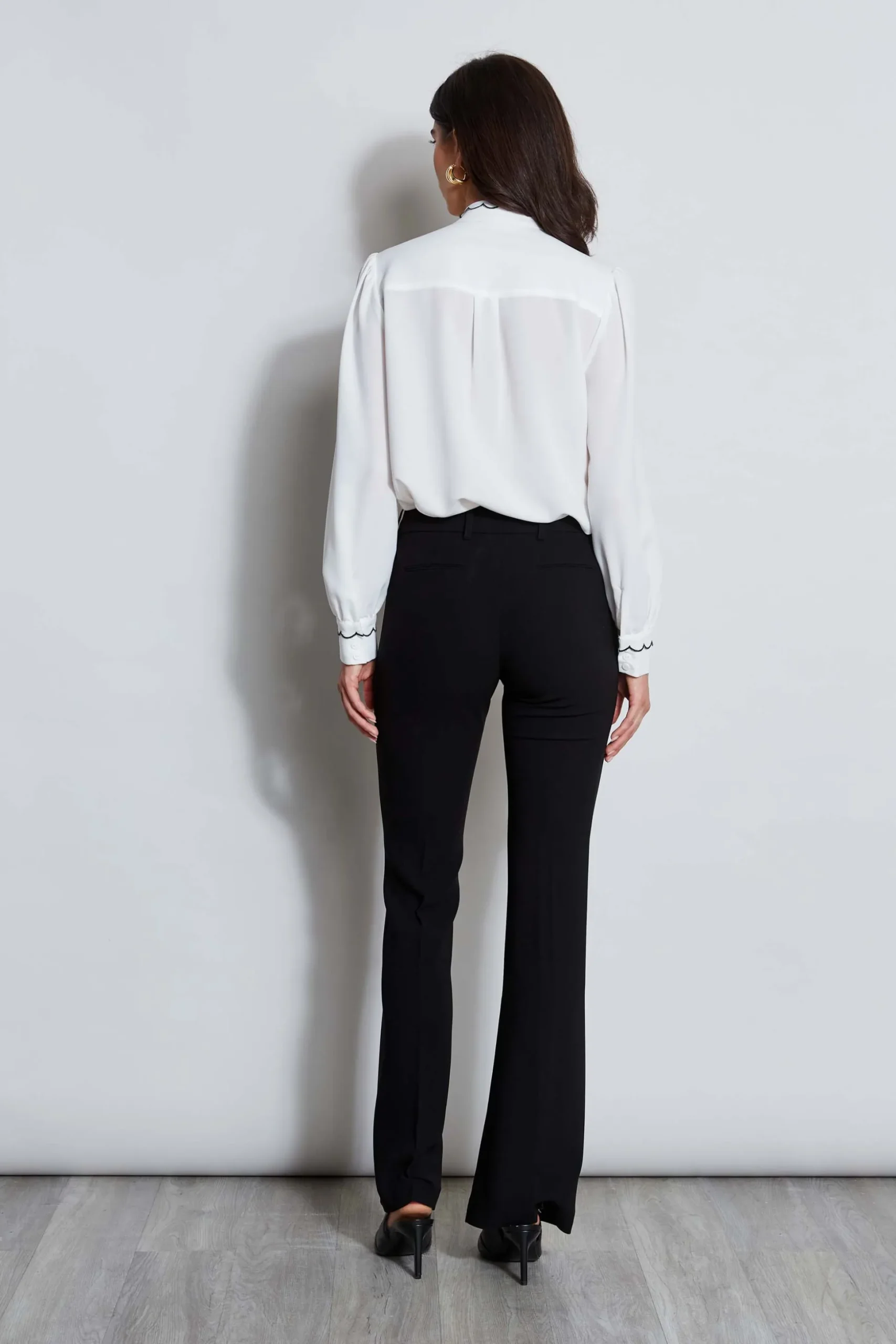Elie Tahari Tops & Sweaters-Scallop Button Down Shirt SkyWhite