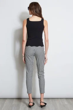 Elie Tahari Tops & Sweaters-Scallop Hem Sweater Tank BLACK