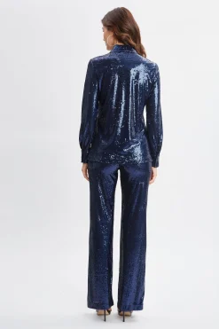 Elie Tahari Tops & Sweaters-Sequin Button Down Shirt TWILIGHT