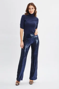 Elie Tahari Bottoms-Sequin Pant TWILIGHT