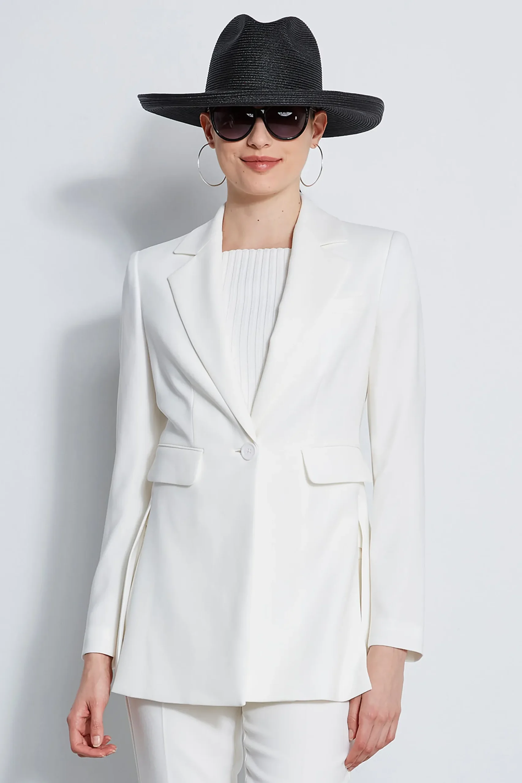 Elie Tahari Jackets & Blazers-Side Slit Blazer FOAM