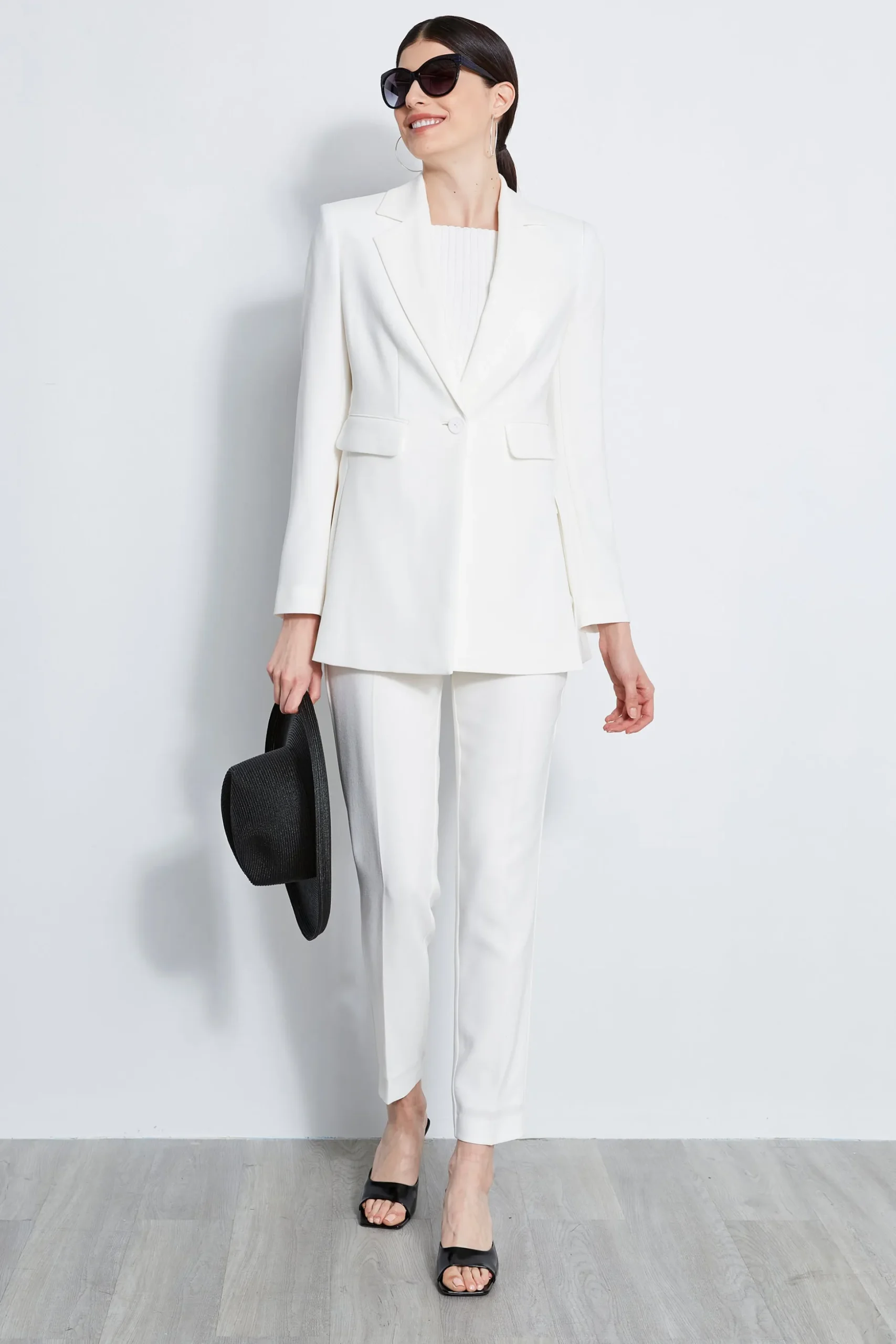 Elie Tahari Jackets & Blazers-Side Slit Blazer FOAM