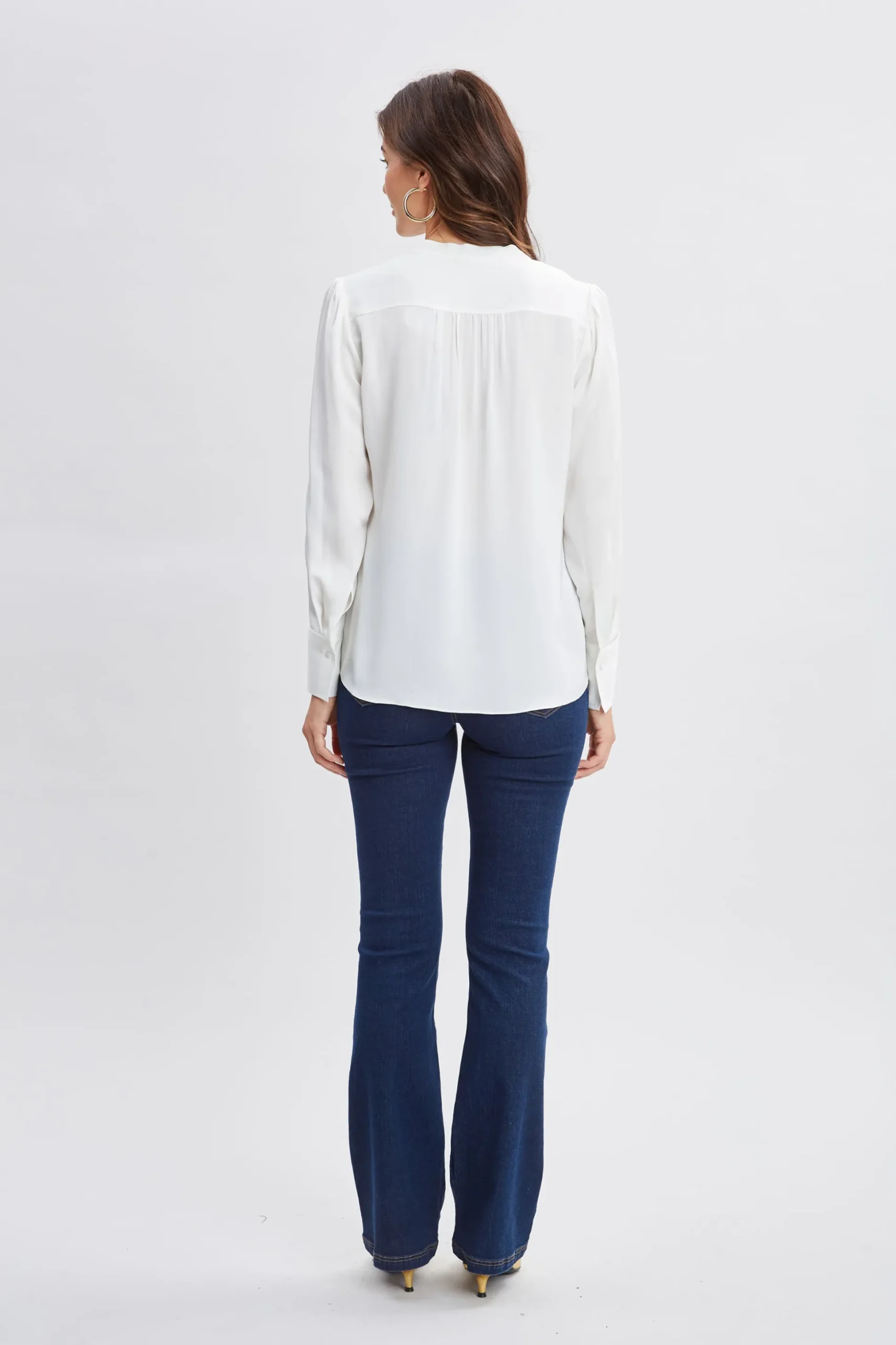 Elie Tahari Tops & Sweaters-Silk Chain Tassel Shirt FRESHPEARL