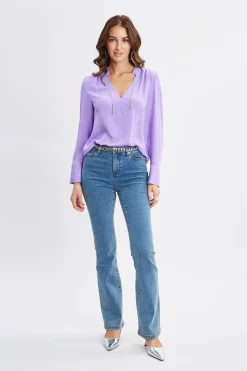 Elie Tahari Tops & Sweaters-Silk Chain Tassel Shirt VENETIAN