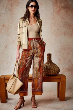 Elie Tahari Bottoms-Silk Raj Print Pant MULTI