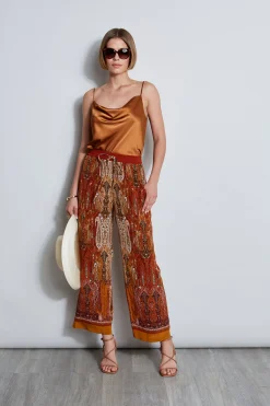 Elie Tahari Bottoms-Silk Raj Print Pant MULTI