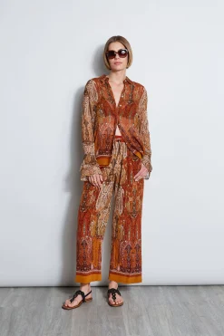 Elie Tahari Bottoms-Silk Raj Print Pant MULTI