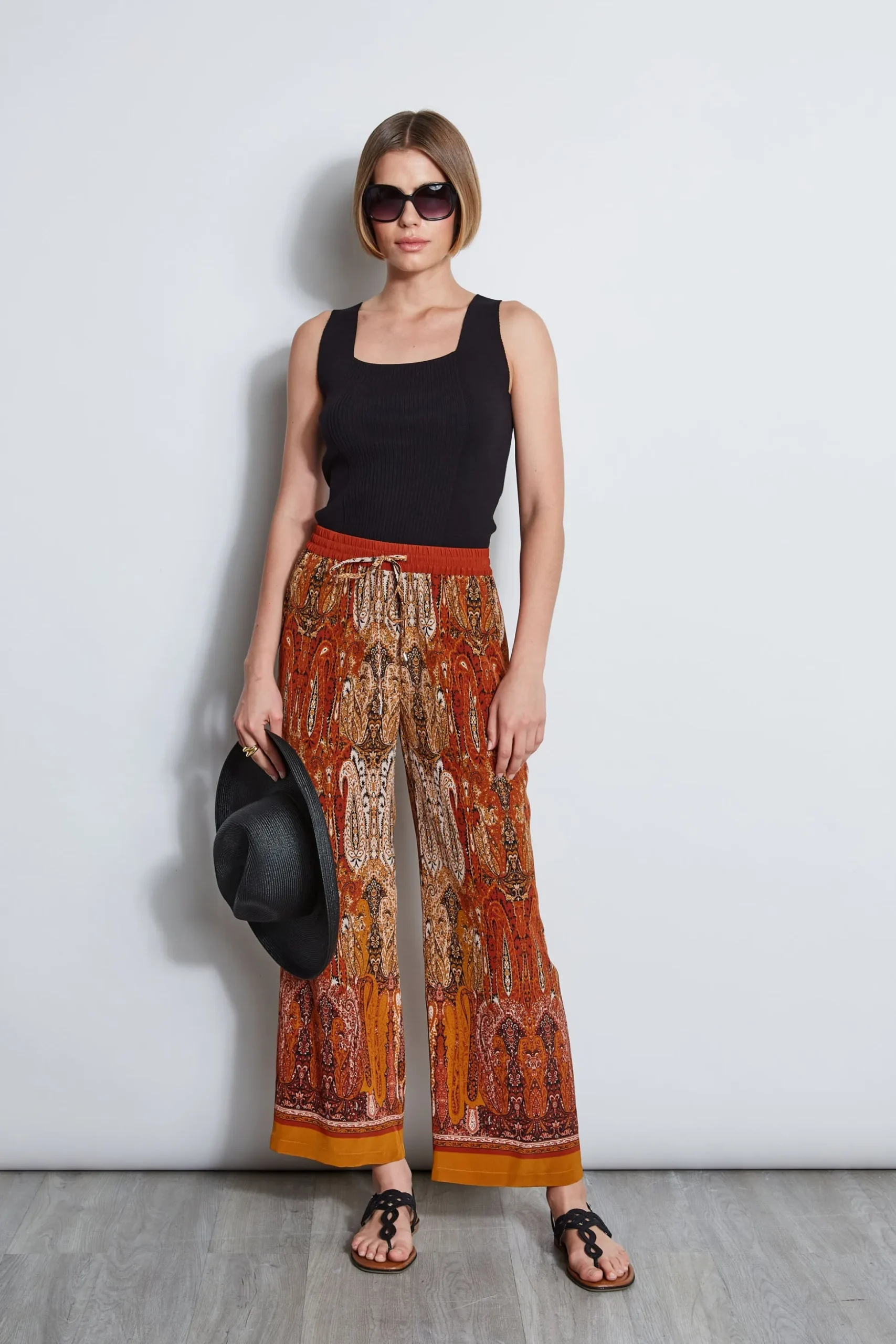 Elie Tahari Bottoms-Silk Raj Print Pant MULTI