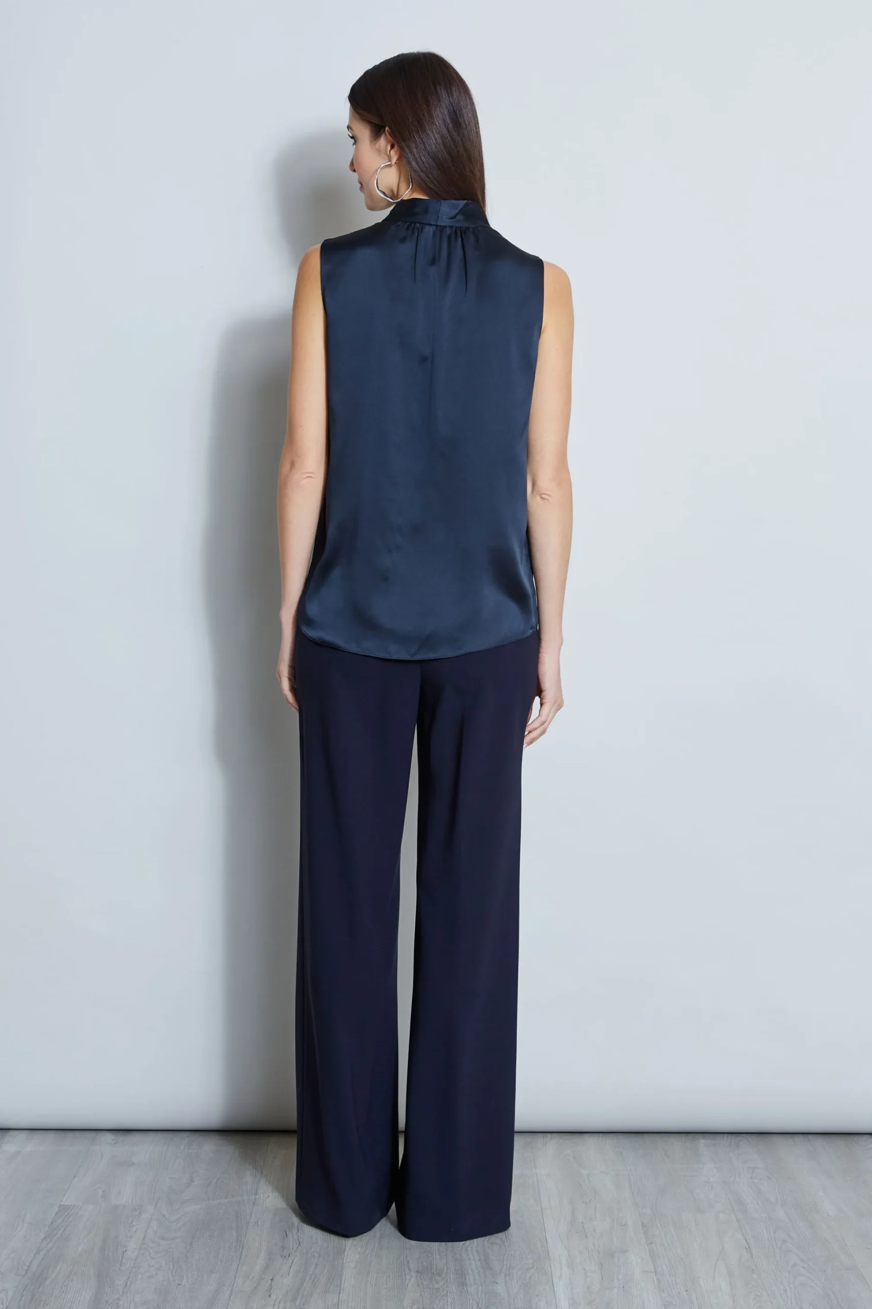 Elie Tahari Tops & Sweaters-Silk Satin Contour Shirt STARGAZER