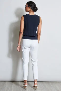 Elie Tahari Tops & Sweaters-Silk Satin Rib Shirt STARGAZER